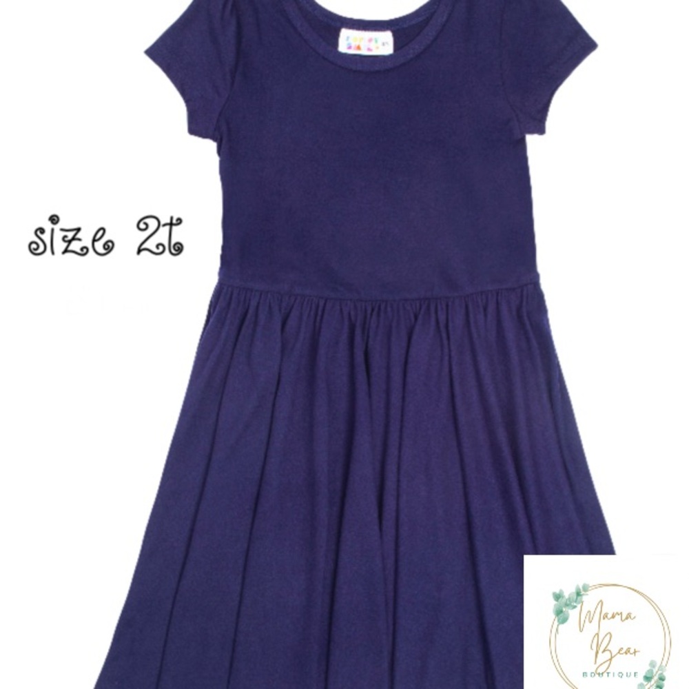 Dot Dot Smile Blue Casual Sundress